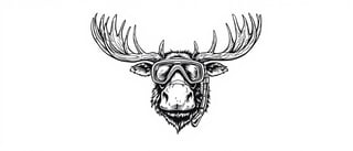 Moose Logo with Scuba Gear