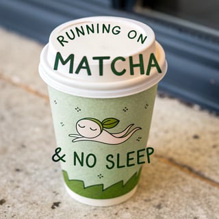 Trendy Matcha Latte Design