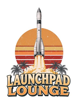 Vintage Florida Rocket Launch Art