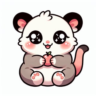 Cute Kawaii Possum Illustration