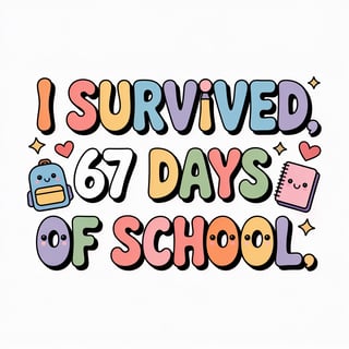 Kawaii Pastel School Celebration Design