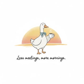 Peaceful Retirement Goose Design