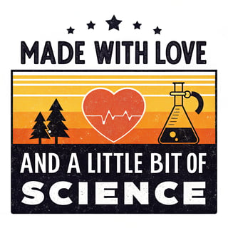 Love and Science T-Shirt Design