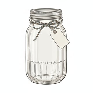 Rustic Farmhouse Mason Jar Clipart