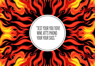 Stylized Fire Background with Bold Design