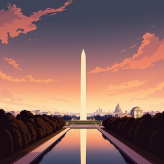 Vintage Art Deco Washington D.C. Poster