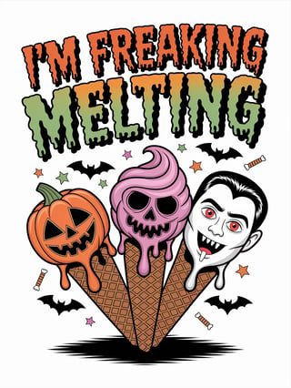 Halloween Monster Ice Cream Cones