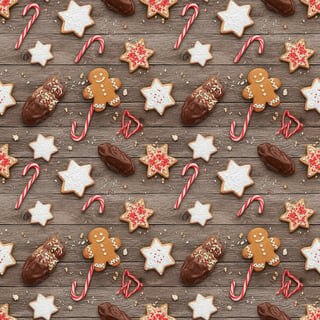 Christmas Cookie Wrapping Paper Design