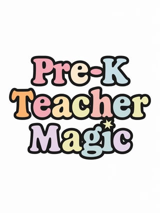 Pre-K Teacher Magic Vector Design