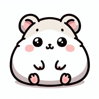 Cute Kawaii Hamster Illustration