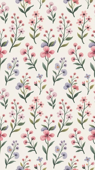Seamless Floral Ditsy Pattern