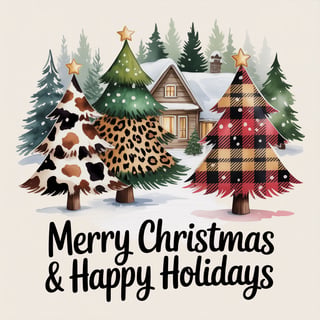 Farmhouse Rustic Christmas Trees