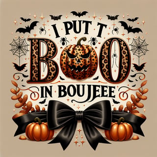 Glamorous Halloween BOO Graphic