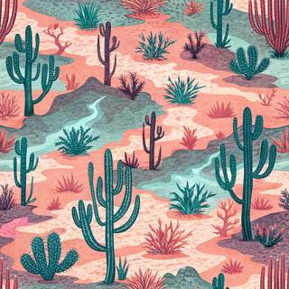 Neon Desert Camouflage Pattern