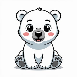 Cute Animated Polar Bear