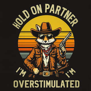 Vintage Cowboy Fox Graphic