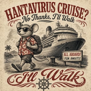 Distressed Vintage Cruise Parody Tee