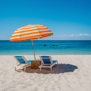 Summer Beach Scene Photo