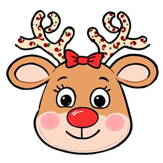 Cute Cartoon Reindeer Illustration