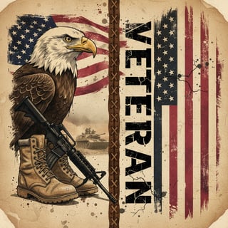 Vintage Patriotic Military Collage