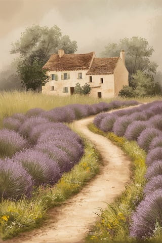 Peaceful French Countryside Scene