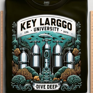 Collegiate Dive Deep T-Shirt Design
