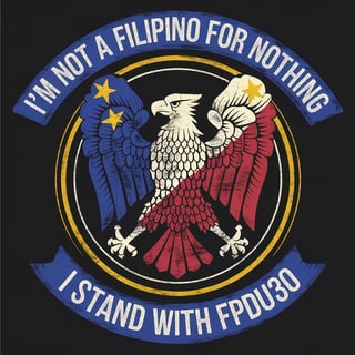 Vintage Eagle Design with Philippine Colors