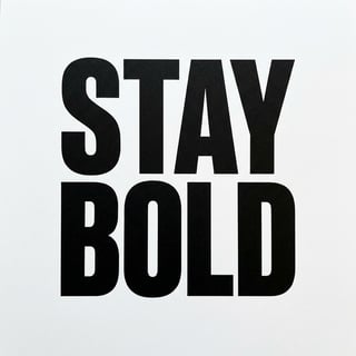 Bold Block Lettering Design