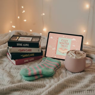 Cozy Holiday Movie Night Setup