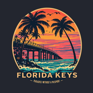 Florida Keys Vintage National Park Badge
