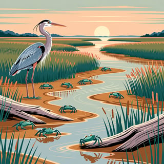 West Florida Coastal Marsh Tumbler Wrap