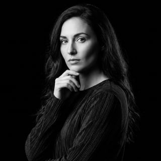Black and White Dramatic Portrait