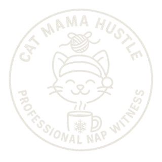 Vintage Cat Mama Hustle Badge