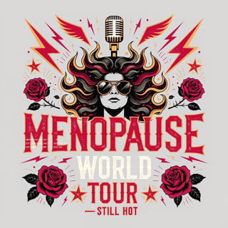 Vintage Rock Menopause Poster Design