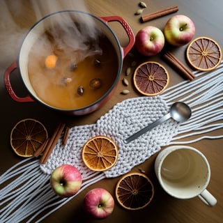 Cozy Fall Kitchen Prep Scene
