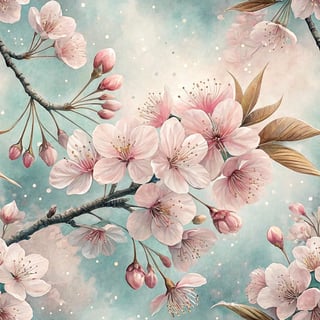 3D Endless Cherry Blossom Design