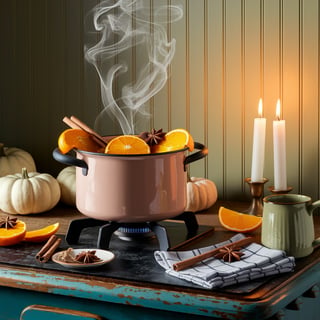 Cozy Apple Spiced Cider Scene