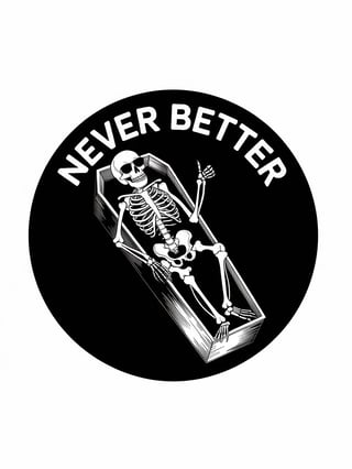 Playful Skeleton with Sunglasses