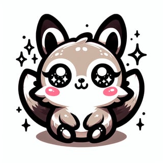 Cute Kawaii Agouti Illustration