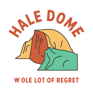 Retro Yosemite Half Dome Badge