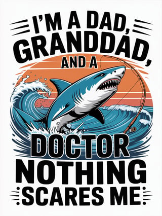 Bold Ocean Shark T-Shirt Design