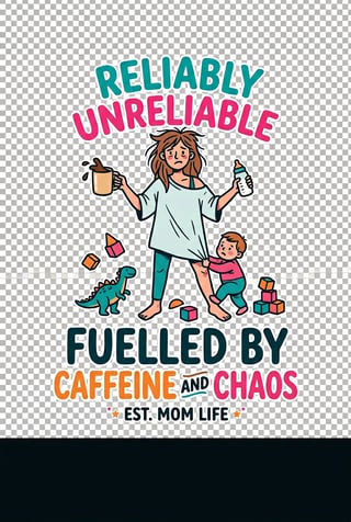 Print-Ready Mom Life Graphic Designs