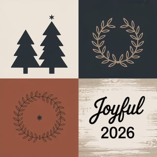 Minimalist Holiday Design with Natural Textures