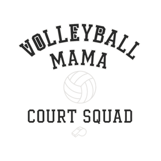 Collegiate Volleyball Mama Shirt Design