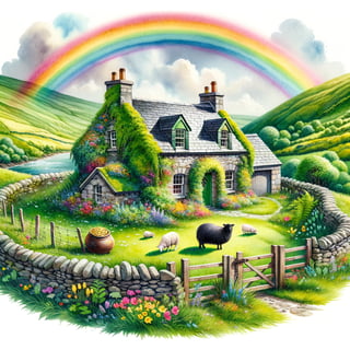 Whimsical Irish Countryside Cottage