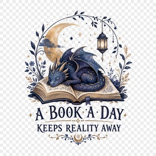Moonlit Dragon Book Chest Print
