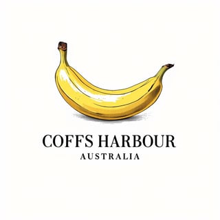 Minimalist Banana Botanical Design