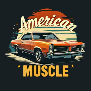 Classic GTO Vintage Illustration