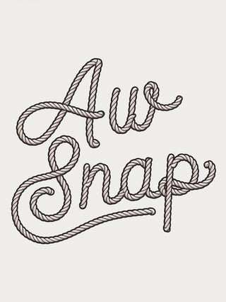 Elegant Rope Script Art