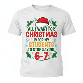 Funny Christmas Teacher Shirt Design